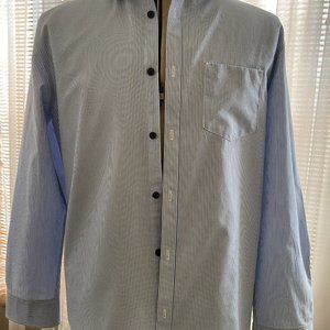 Calvin Klein & Co. Men's Long Sleeve Button-Down Dress Shirt, Medium